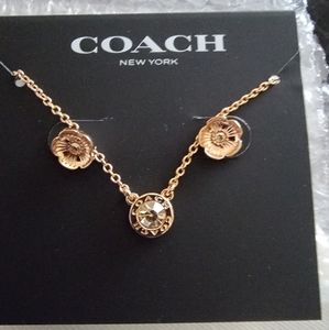 Coach Necklace and Earring Set